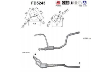 PARTICULATE FILTER FAP DPF FD5243 AS LAND ROVER Packaging status original