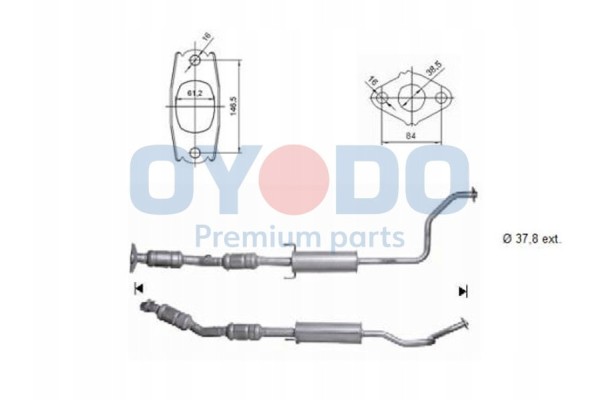 Catalyst Oyodo 10N0102 OYO 10N0102 OYO Part manufacturer Oyodo