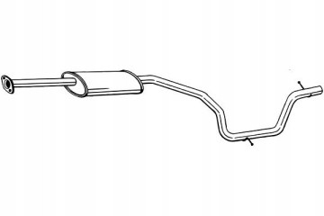 Middle exhaust silencer BOSAL 289 449 Quality of parts according to GVO Q original with factory logo OEM OES