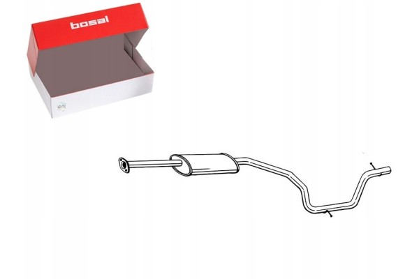 Middle exhaust silencer BOSAL 289 449 Car type passenger cars