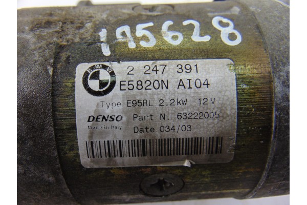 2247391  MOTOR ARRANQUE BMW SERIE 3 BERLINA (E46) 330d 2003 2247391 195628 BMW - 1