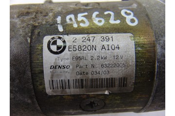 2247391  MOTOR ARRANQUE BMW SERIE 3 BERLINA (E46) 330d 2003 2247391 195628 BMW - 1