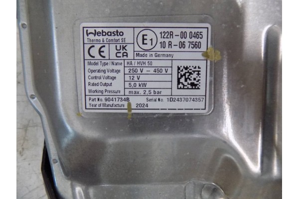 Módulo Calefactor Eléctrico Webasto Volvo XC60 II XC90 II T6 T8 9041