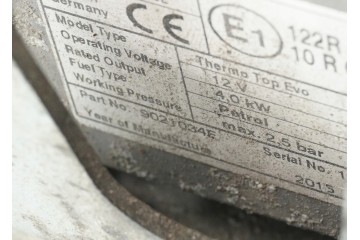 Calefactor estacionario Webasto para Audi A4 B8 122R000258
