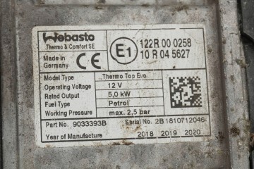 Calefactor de estacionamiento Webasto para VW, Skoda, Seat, Audi 5Q081
