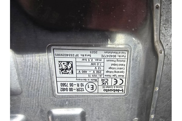 HEATER BATTERY MODULE HYBRID JEEP WRANGLER CHRYSLER PACIFICA WEBASTO Car type passenger cars