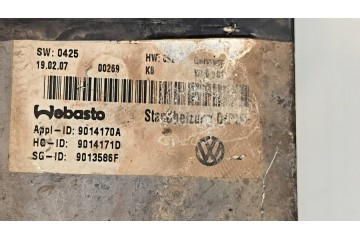 WEBASTO VOLKSWAGEN TOUAREG Catalog number of the part WEBASTO