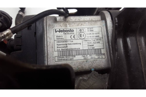 WEBASTO VW TOURAN 1 6 TDI 2011 THERMO TOP VEVO Part manufacturer Volkswagen OE