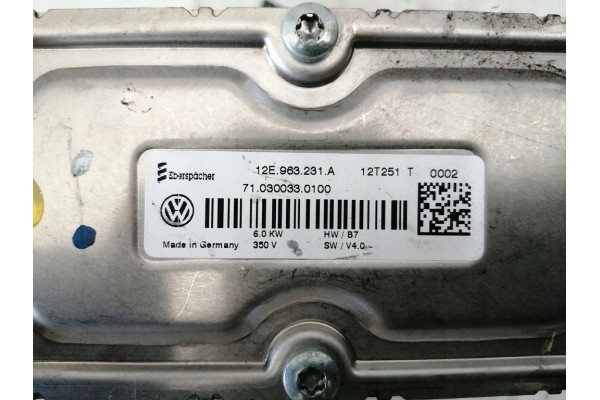 VW GOLF E UP HEAT EXCHANGER WEBASTO 12E963231A Part manufacturer Volkswagen OE