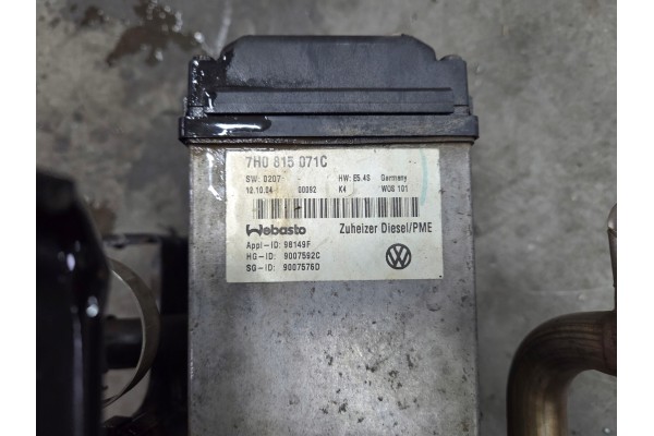 VW T5 parking heater WEBASTO 7H0815071C Part manufacturer Volkswagen OE
