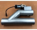 Válvula eléctrica de corte de escape con doble aletas de 2.5 pulgada