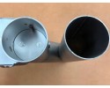 Válvula eléctrica de corte de escape con doble aletas de 2.5 pulgada