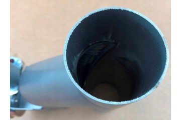Válvula eléctrica de corte de escape con doble aletas de 2.5 pulgada