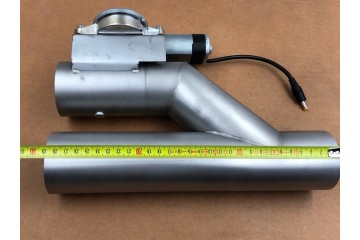 Válvula eléctrica de corte de escape con doble aletas de 2.5 pulgada