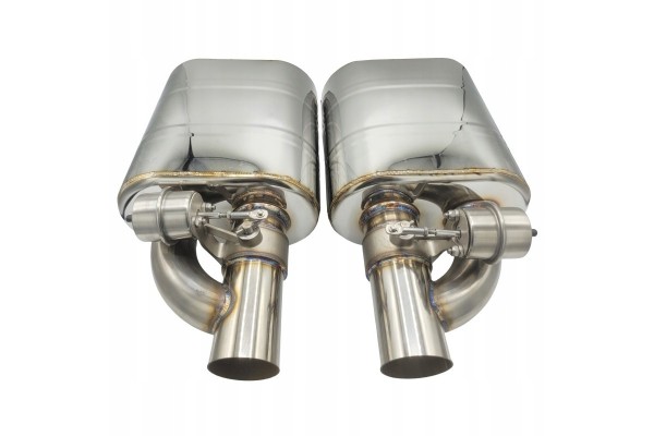 SPORTS SILENCERS WITH PNEUMATIC THROTTLE 2 5 63mm BASS STAINLESS Version European
