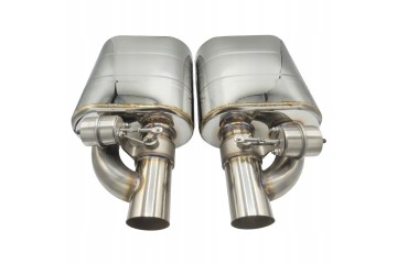 SPORTS SILENCERS WITH PNEUMATIC THROTTLE 2 5 63mm BASS STAINLESS Version European