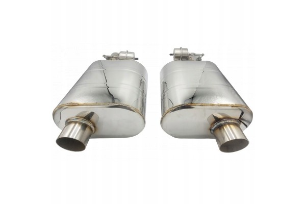 SPORTS SILENCERS WITH PNEUMATIC THROTTLE 2 5 63mm BASS STAINLESS Product weight 4 25 kg