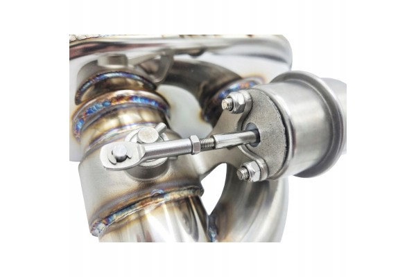 SPORTS SILENCERS WITH PNEUMATIC THROTTLE 2 5 63mm BASS STAINLESS Installation side rear