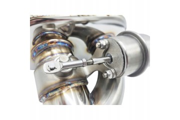 SPORTS SILENCERS WITH PNEUMATIC THROTTLE 2 5 63mm BASS STAINLESS Installation side rear
