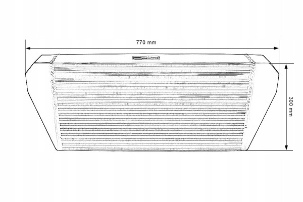 Intercooler TurboWorks 600x300x102 rear Black Car type passenger cars