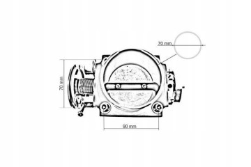 Cuerpo de Aceleración TurboWorks Nissan SR20DET 70mm