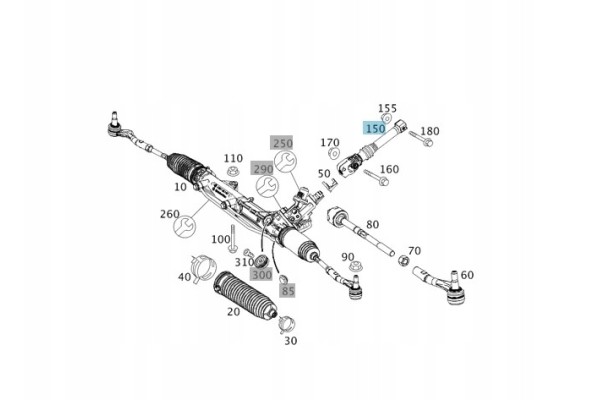 ORIGINAL JOINT CROSS OF STEERING COLUMN MERCEDES BENZ W204 W212