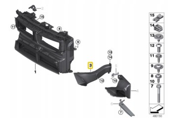 Conducto de Aire Derecho Original BMW F48