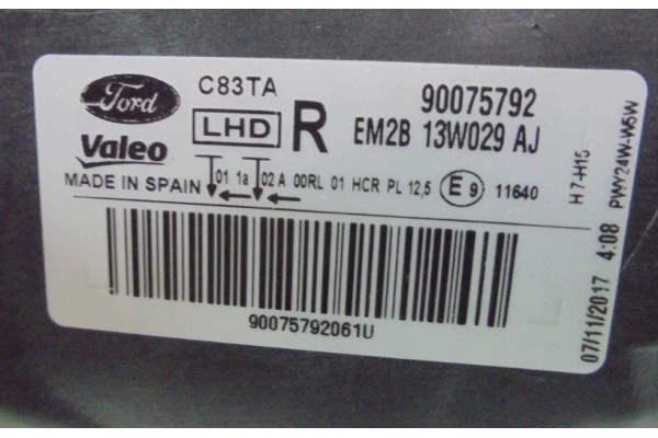 HEADLIGHT LAMP FRONT FORD SMAX MK2 GALAXY MK4 RIGHT EUROPE ORIGINAL WHOLE Additional information adjustment motors included bulb