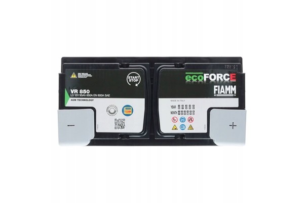 Rechargeable battery Fiamm EcoForce AGM 12V 95Ah 850A L5 VR850 P Model VR850
