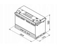 Starting battery BOSCH Width 175 mm