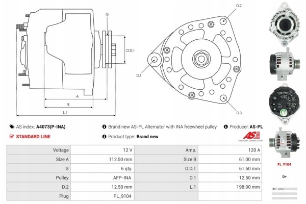 New ALFA ROMEO BRERA Alternator 939_ 2 0 JTDM 939DXP1B FIAT DOBLO Carg Version European
