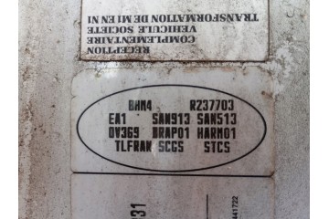 RENAULT CLIO 4 IV BH ENGINE 1 5 DCI K9K612 K9KC612 Catalog number of the original RENAULT CLIO 4 IV BIAA OV369 0V369