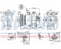 Compressor air conditioning NISSENS 890621 Part manufacturer Nissens