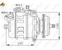 COMPRESSOR AIR CONDITIONING COMPRESSOR 32148 NRF VW Quality of parts according to GVO Q original with factory logo OEM OES