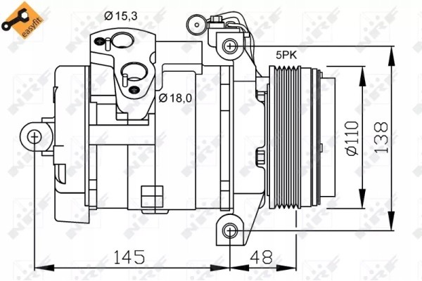 32432 NRF AIR CONDITIONING COMPRESSOR BMW X5 00 Catalog number of substitutes ACAUTO AC 01DN034 ACAUTO AC 03XX01 ACAUTO AC 04DN0