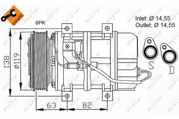 NRF32109 AIR CONDITIONING COMPRESSOR VOLVO S60 S80 Catalog number of substitutes ACAUTO AC 01ZX046 ACAUTO AC 03XX07 ACAUTO AC 04