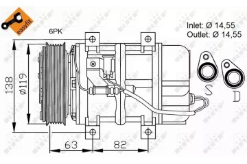 NRF32109 AIR CONDITIONING COMPRESSOR VOLVO S60 S80 Catalog number of substitutes ACAUTO AC 01ZX046 ACAUTO AC 03XX07 ACAUTO AC 04