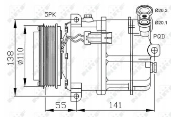 COMPRESSOR AIR CONDITIONING COMPRESSOR 32312 NRF Part manufacturer NRF