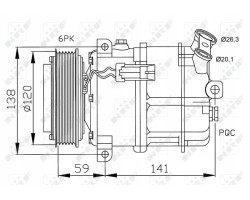 NRF32191 AIR CONDITIONING COMPRESSOR FIAT CROMA 05