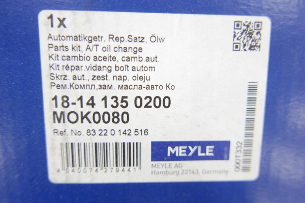 MEYLE OIL CHANGE KIT FOR AUTOMATIC TRANSMISSION LAND ROVER Product weight 9 kg