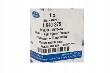 FUEL PRESSURE SENSOR FORD 1 0 1 5 1 6 2 3 EB Engine type gasoline
