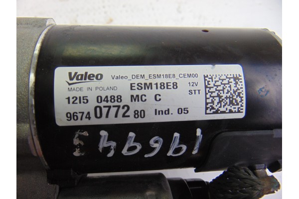 9674077280  MOTOR ARRANQUE PEUGEOT 308 Style 2015 9674077280 196943 PEUGEOT - 5