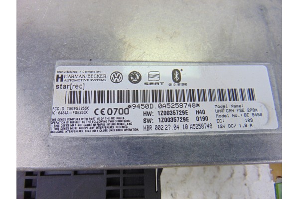 1Z0035729E MODULO ELECTRONICO SEAT IBIZA BERLINA (6J5) Ecomotive 1Z0035729E 197049 SEAT - 2