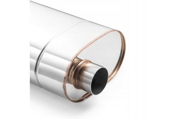 RM MOTORS OVAL SILENCER E002 63mm length 30cm 2 5 Part manufacturer RM Motors