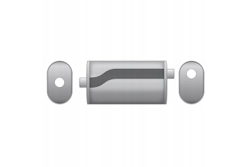 RM MOTORS OVAL SILENCER E002 63mm length 30cm 2 5 Quality of parts according to GVO Q original with factory logo OEM OES
