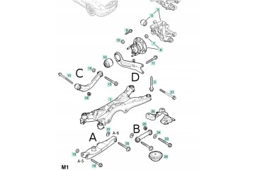 Rear control arm SRLine for Opel Vectra C Signum repair kit Packaging status original
