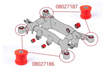 Polyurethane Rear Bushings Split Trolley Set BMW E60 E61 E63 E64 Packaging status original