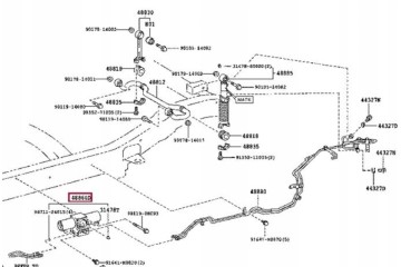 STABILIZER PUMP SYSTEM KDSS LEXUS TOYOTA 4RUNNER LAND CRUISER Catalog number of the original 48006 60031 48006 60030