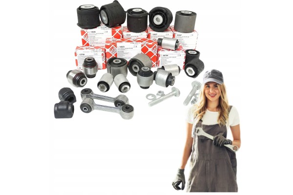 SUSPENSION BUSHING REPAIR KIT REAR SUSPENSION BUSHINGS BMW E46 SET