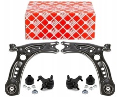 SET OF SWING ARMS PINS FRONT AUDI A3 SEAT LEON OCTAVIA 3 GOLF 7 8 FEBI